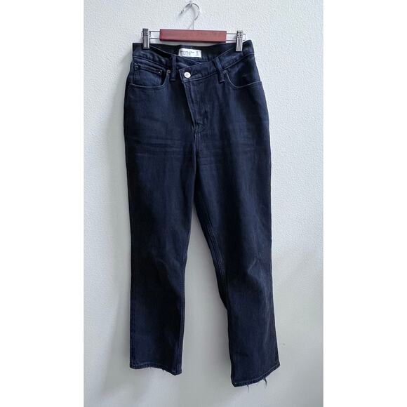 Abercrombie & Fitch Women's Black Straight Leg Jeans - Picture 1 of 11